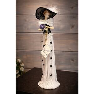 Duck House Heirloom Doll Tall 18” Fashion Lady w/ Hat Fringe Dress Tag